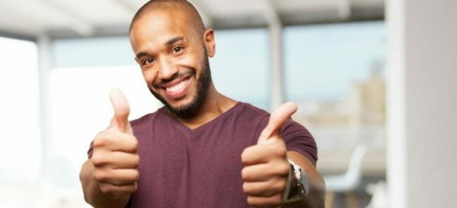 black businessman happy expression Black businessman happy expression