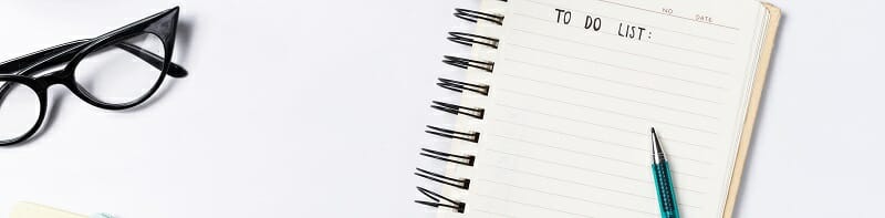 To Do List written on empty notepad